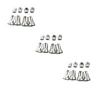 Beatifufu 12ensembles Capuchons De Valve Tpms avec Manchons Chrome pour Voitures Et Camions Américains Accessoires De Tuning pour Tiges De Valve Trac