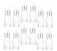 Beatifufu 12pièces Flacons Compte-gouttes Verre Pour Huiles Essentielles Bouteilles Étanches Et Réutilisables Petites Bouteilles Pratiques Pour Voyages