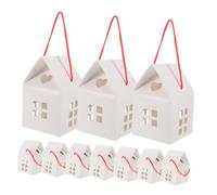 Beatifufu 15 Pièces Boîtes à Bonbons Forme Maison Noël Lot de Emballage Décoratif Léger et Résistant pour Petites Douceurs Boîte Cadeau Chic pour Fêtes et Occasions