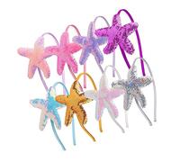 Beatifufu 16pièces Bandeaux Étoile De Mer Pour Filles Accessoires De Cheveux Colorés Pack De Parfait Pour Fêtes Tenues Quotidiennes