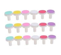 Beatifufu 18 pcs Nail Grinding Heads Replacement Pads Electric Nail File Tool Set Safe Polishing Discs