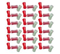 Beatifufu 180 Pièces Perles Verre Style Tubulaire Imitation Jade pour Création de Bijoux DIY Colliers Bracelets Boucles Oreilles Accessoires de Perles Fantaisie (30 pièces) 6 paquets 180 pcs