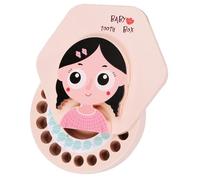 Beatifufu 1ensemble Boîte à Dents De Lait Pour Joli Design Rangement Pour Dents Perdues Et Souvenirs Pour Parents Rose