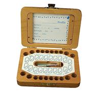 Beatifufu 1ensemble Boîte à Souvenir Pour Dents De Lait Bois Organisateur De Dents Pour Espace Pour Écrire Dates Et Informations Coffret Mémorable