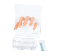 Beatifufu 1ensemble Faux Ongles Pratique Flexible Ensemble De Main Entraînement Pour Nail Art Outil De Manucure Réutilisable Pour Débutants Et