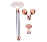 Beatifufu 1ensemble Masseur Facial Électrique Jade Naturel De Massage Anti-rides Outil De Soin Pour Visage Anti-puffiness Et Tonifiant Pour Détente Et Éclat Peau