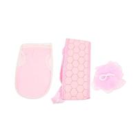Beatifufu 1ensemble Set De De Bain Exfoliant Serviette De Portative Pour Nettoyage Profond Et Massage Du Accessoires De Bain