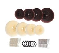 Beatifufu 1ensemble Set De Donuts Chignon Avec U- Et Élastiques Outil De Coiffure Pour Femme Et Fille Accessoires De Coiffure Créatifs Et Pratiques