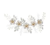 Beatifufu 1Pc Accessoires de cheveux de mariée Coiffe Robe de mariée Coiffe Chic Décoration de cheveux de mariée