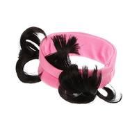 Beatifufu 1pièce Garçon Fille Bandeau Cheveux Synthétiques Accessoire De Coiffure Pour Headband Avec Chignon Rose Et Noir