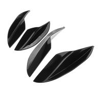 Beatifufu 2 Paires Modified Part Carbon Fiber Front Bumper Diffuser Spoiler Fin Protector Set PVC Sporty Vehicle Tail Spoiler for Auto Stability and Scratch Prevention Fit