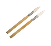 Beatifufu 2 pièces Agate Polishing Burnisher With Wooden Handle Portable Jewelry Tool For Metal Clay Craft Polisher Maintenance And Polishing Accessories Couleur Aléatoire Couleur Aléatoire