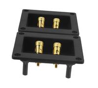 Beatifufu 2 pièces Boîtier de Bornes Haut-Parleur Voiture Connecteurs Audio à Ressort pour Test et Optimisation Sonore Bornes Solides et Stables Accessoire Sub Box Terminals Plastique