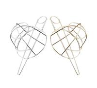 Beatifufu 2 Pièces Bun Cage Hair Fork With Stick Hollow Metal Birdcage Hair Bun Holder Cuff For Elegant Updos Lightweight For Women