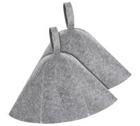 Beatifufu 2 pièces Chapeau Sauna Feutre Épais pour Femmes Bonnet Bain Léger et Respirant avec Anneau Suspendu Adulte Accessoire Pratique pour Sauna et Bain