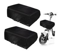 Beatifufu 2 Pièces Housse Imperméable pour Panier de Électrique Protection Pluie Extensible Lot de Couvre Paniers Arrière pour Tricycles Protection la Pluie Saleté Extérieur