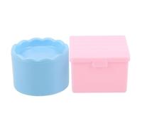 Beatifufu 2 Pièces Nail Brush Cleaning Box With Lid Plastic Nail Dappen Dish And For Manicure Supplies And Accessories