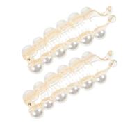 Beatifufu 2 pièces Pinces Banane avec Ornements Élégants Accessoires Coiffure Femme Fille pour Queue de Cheval Élégante et Stylée 2pcs