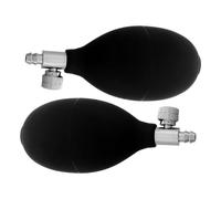 Beatifufu 2 pièces Pompe à Air Manuelle Ballon Gonflable PVC avec Valve de Décharge pour Tensiomètre Sphygmomanomètre Usage Domestique Poignée Ergonomique et Gonflage Contrôlé