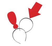 Beatifufu 2 Pièces Serre-tête Flèche et Point Exclamation Tissu Élastique Accessoires Festifs Confortables pour Cheveux Bandeaux Originaux pour Fêtes et Déguisements