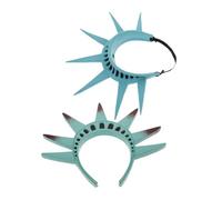 Beatifufu 2 Pièces Serre-tête Statue Liberté Vert pour Cosplay Halloween et Fêtes Accessoire Thématique Confortable pour Garçon Fille et Adultes