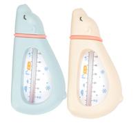 Beatifufu 2 Pièces Thermomètre de Bain Garçon Fille Forme Danimaux Étanche pour Mesurer Température de Sécurité Puériculture Bleu Étoile et Rose