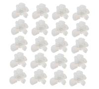 Beatifufu 20 Pièces Accessoires de pop-corn simulés Popcorn Charme pop-corn miniature Décorations de étui de téléphone Accessoires de décoration de cas de téléphone résine blanche