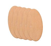Beatifufu 20 Pièces Oval Wooden Craft Pieces Smooth Sanded Surface Lightweight For DIY Art Projects And Home Decoration