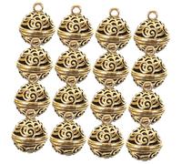 Beatifufu 20 pièces Pendentifs Clochettes Miniatures Alliage Antique Décorations Suspendues pour Artisanat DIY Décorations de Noël et Accents de Clochettes