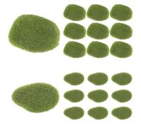 Beatifufu 20 Pièces Pierres de Mousse Artificielle Vertes, Décor Rocheux | Écume Flockée, Forme Moussue, pour Aquarium et Pot, Ornement Créatif de Jardin et Bonsaï