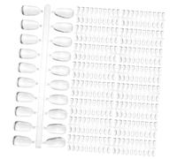 Beatifufu 200 pièces Planche de Couleur Ongles Plaques Dentraînement Transparentes pour Vernis Cartes Déchantillons pour Nail Art Professionnel et Pratique