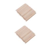 Beatifufu 200pièces Bâtonnets Bois Orange Multi-fonctionnels Pour Manucure Pousse-cuticules Et Retrait De Vernis à
