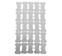 Beatifufu 25 Pièces Médaille Chien Os Acier Inoxydable Gravable pour Identification Animaux Style pour Chiens et Chats