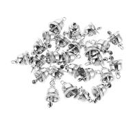 Beatifufu 25 Pièces Vintage Alloy Bells Small Pendants For DIY Jewelry Making Lightweight Retro Hanging Charms For Wind Chimes Pet Collars Handbag Decorations