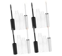 Beatifufu 2ensembles Bouteilles De Mascara Kit Transparent Avec Entonnoirs Pour Stockage De Maquillage Et Cosmétiques De Tubes Rechargeables Pour Eyeliner Et Gloss à Lèvres