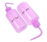Beatifufu 2pièces Bouteilles De Lavage De Cils Avec Embout Courbé Pour Nettoyage Des Extensions De Cils Et Arrosage Des Plantes