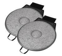 Beatifufu 2pièces Coussin De Siège Rotatif Coussin Pivotant Pour Voiture Avec Design Antidérapant Et Rotation Pour Femmes Enceintes Et Personnes Âgées Couleur Grise Élégante