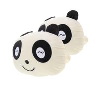 Beatifufu 2pièces Coussin Panda Mignon Réglable pour Appui-tête Auto Soutien Cervical Confortable Et Lavable pour Adultes Et Garçon Fille