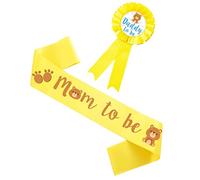 Beatifufu 2pièces Écharpe Future Maman Et Broche Futur Papa Pour Fête Prénatale Design Original Pour Shower