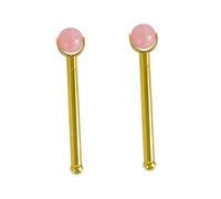 Beatifufu 2pièces Massage Facial Anti-âge Avec Jade Masseur De Peau Avec Poignée Métal Doré Rose