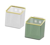 Beatifufu 2pièces Organisateur Mural Cosmétique Boîte De Rangement Suspendue sans Perçage pour Salle De Bain Cuisine Et Bureau Étagère Murale Pratique Pet Et Transparent