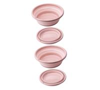 Beatifufu 2pièces Seau Pour Camping Et Jardinage Bassine Portable Multi-usages Lavabo Pliant Mini Rose