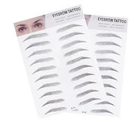 Beatifufu 2pièces Stickers De Sourcils Imitation Cheveux Artificiels Pour Hommes Et Femmes Outil Pratique Pour Look Naturel Noir