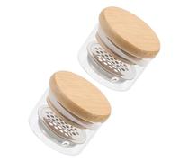 Beatifufu 2pièces Verre Bol à Ongles avec Couvercle Inox Séparateur Coupe Manucure Compacte pour Soins Ongles et Nail Art Professionnel