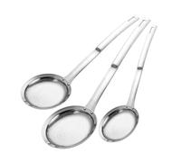 Beatifufu 3 Pièces Écumoire Inox Maille Fine Résistante Haute Température Suspension Louche Filtrante Multi Usage pour Cuisine et Friture