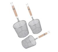 Beatifufu 3 Pièces Set de Passoires Maille Fine Acier Inoxydable Ustensiles de Cuisine Multifonction pour Cuisson Friture et Service Résistantes et pour Légumes Pâtes et Fondue Chinoise