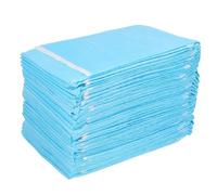 Beatifufu 30 Pièces de riz imperméable bleu aînés mangent des bavoirs baver Bibs de restauration Bibs âgés mangeant bavoirs pour personnes âgées pour manger plastique souple