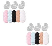 Beatifufu 30pièces Mini Houppettes De Maquillage Pour Fond De Teint Éponge à Doigt Pour Application De Produits Secs Et Liquides Idéale Pour Maquillage Déplacement