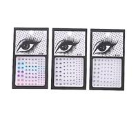 Beatifufu 3ensembles Stickers Autocollants De Gemmes Pour Visage Bijoux De Maquillage Auto-adhésifs Strass Pour Yeux Visage Et Décorations Festives Pour Anniversaires Et Événements