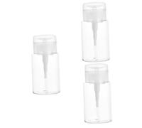 Beatifufu 3pièces Bouteille De Maquillage Rechargeable Flacon Distributeur Portable Pour Lotion Démaquillant Et Huile Essentielle Pour Voyage Et Stockage Cosmétiques